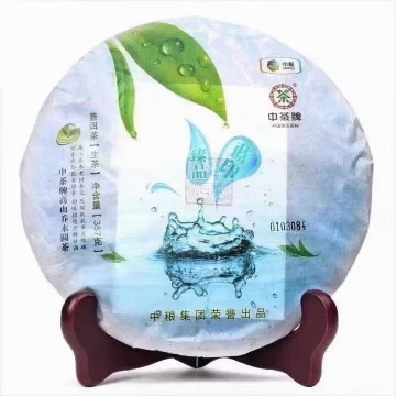2013年中茶臻品蓝印357克（生茶）